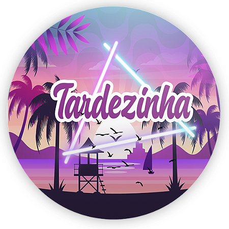 Capa Painel Redondo Sublimado - Tardezinha