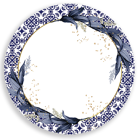 Capa Painel Redondo Sublimado - Floral