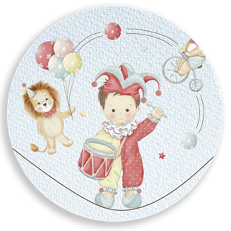 Capa Painel Redondo Sublimado - Circo