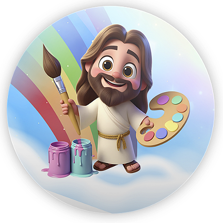 Capa Mini Painel Sublimado - Jesus Pintor