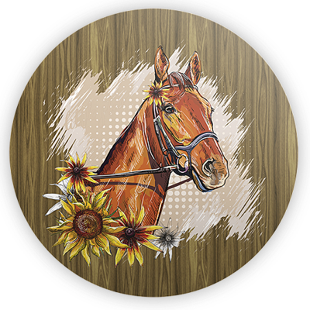 Capa Mini Painel Sublimado - Cavalo