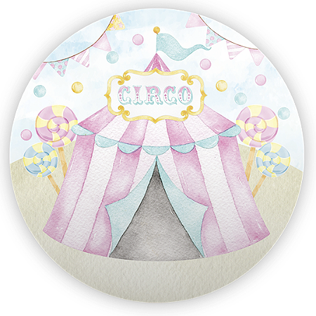 Capa Mini Painel Sublimado - Circo