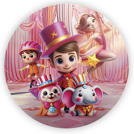 Capa Mini Painel Sublimado - Circo