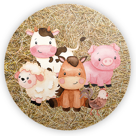 Capa Mini Painel Sublimado - Fazendinha