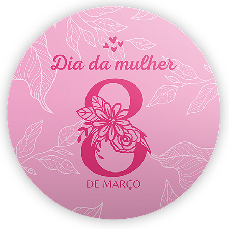 Capa Mini Painel Sublimado - Dia da Mulher