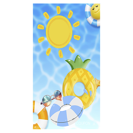 Capa Faixa Lateral Sublimado - Pool Party