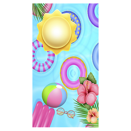 Capa Faixa Lateral Sublimado - Pool Party