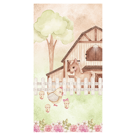 Capa Faixa Lateral Sublimado - Fazendinha