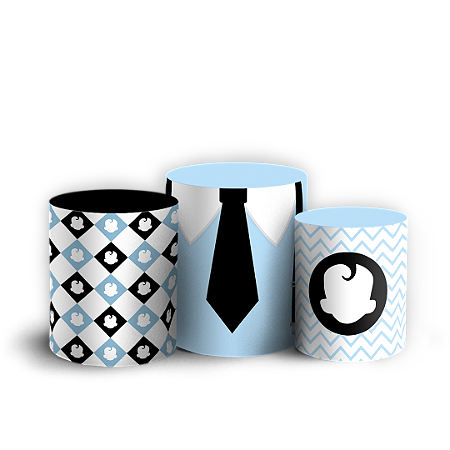 Capas Trio Cilindro Sublimado Vest Facil - Poderoso Chefinho