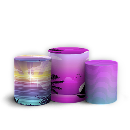 Capas Trio Cilindro Sublimado Vest Facil - Tardezinha