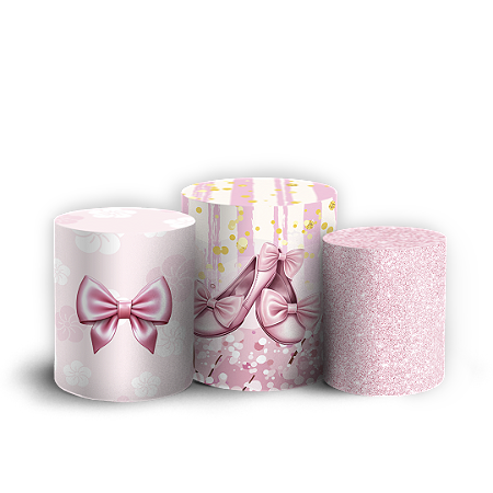 Capas Trio Cilindro Sublimado Vest Facil - Bailarina