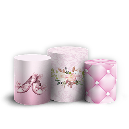 Capas Trio Cilindro Sublimado Vest Facil - Bailarina