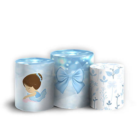 Capas Trio Cilindro Sublimado Vest Facil - Bailarina