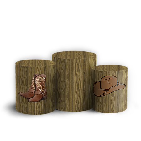 Capas Trio Cilindro Sublimado Vest Facil - Cavalo