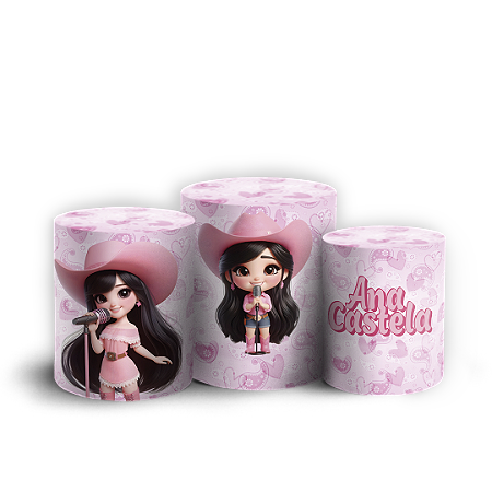 Capas Trio Cilindro Sublimado Vest Facil - Ana Castela Boiadeira