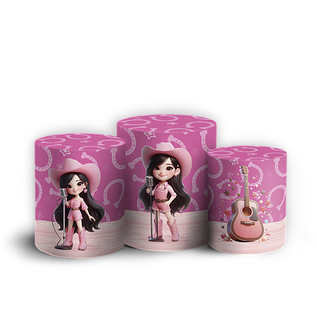 Capas Trio Cilindro Sublimado Vest Facil - Ana Castela Boiadeira