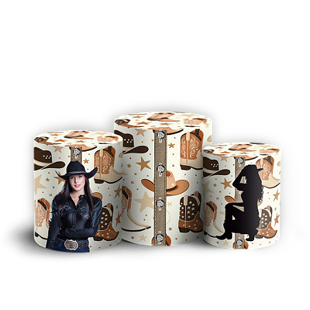 Capas Trio Cilindro Sublimado Vest Facil - Ana Castela Boiadeira