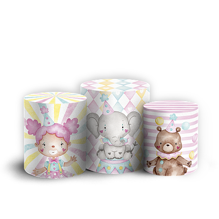 Capas Trio Cilindro Sublimado Vest Facil - Circo