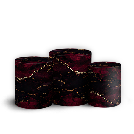 Capas Trio Cilindro Sublimado Vest Facil - Happy Birthday