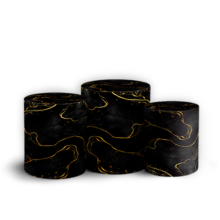 Capas Trio Cilindro Sublimado Vest Facil - Happy Birthday