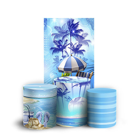 Capas Faixa Lateral e Trio Cilindro Sublimado Vest Facil - Tardezinha