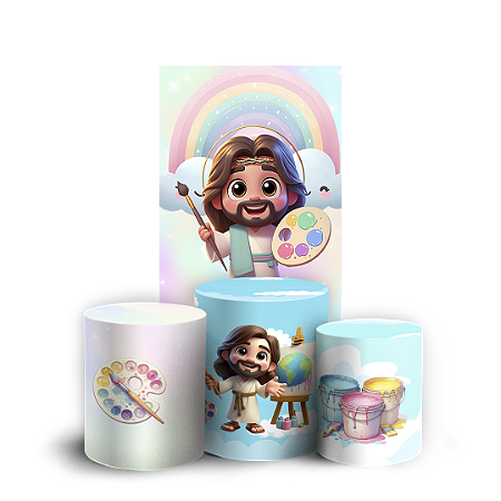 Capas Faixa Lateral e Trio Cilindro Sublimado Vest Facil - Jesus Pintor