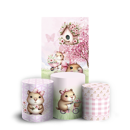 Capas Faixa Lateral e Trio Cilindro Sublimado Vest Facil - Capivara