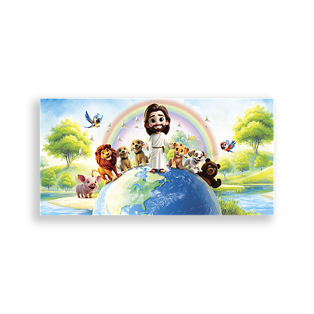 Capa Painel Retangular Sublimado - Jesus