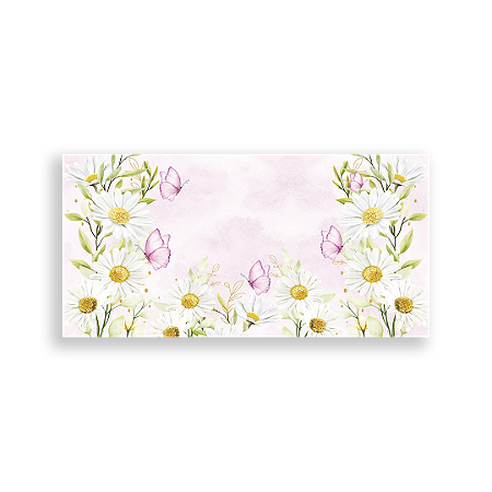 Capa Painel Retangular Sublimado - Floral