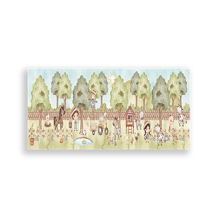 Capa Painel Retangular Sublimado - Fazendinha