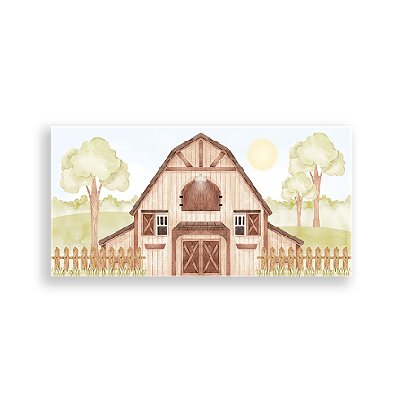 Capa Painel Retangular Sublimado - Fazendinha