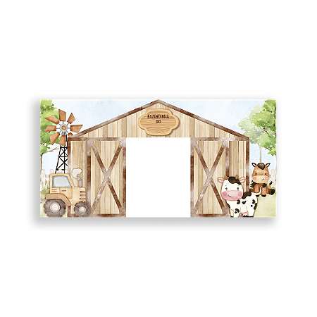 Capa Painel Retangular Sublimado - Fazendinha