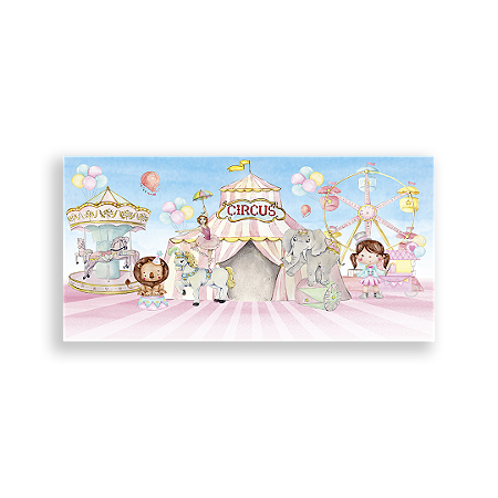 Capa Painel Retangular Sublimado - Circo