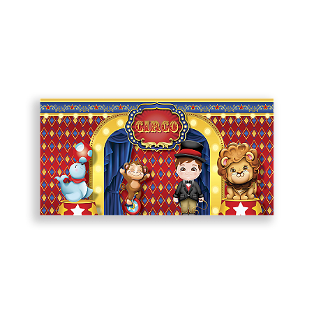 Capa Painel Retangular Sublimado - Circo
