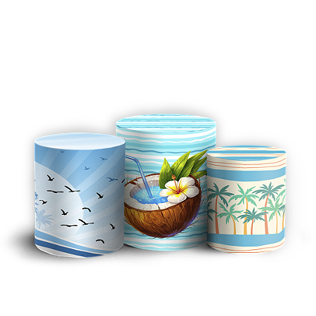 Capas Trio Cilindro Sublimado Vest Facil - Tardezinha