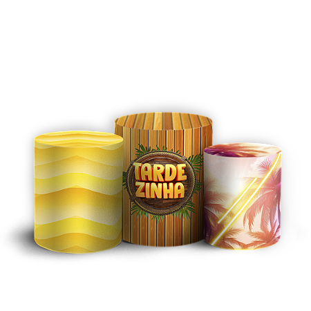 Capas Trio Cilindro Sublimado Vest Facil - Tardezinha