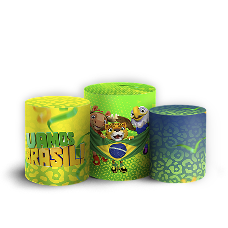 Capas Trio Cilindro Sublimado Vest Facil - Copa Brasil