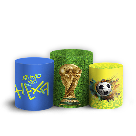 Capas Trio Cilindro Sublimado Vest Facil - Copa Brasil