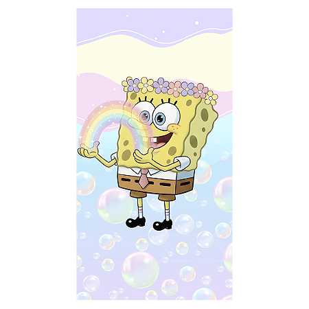 Capa Faixa Lateral Sublimado - Bob Esponja
