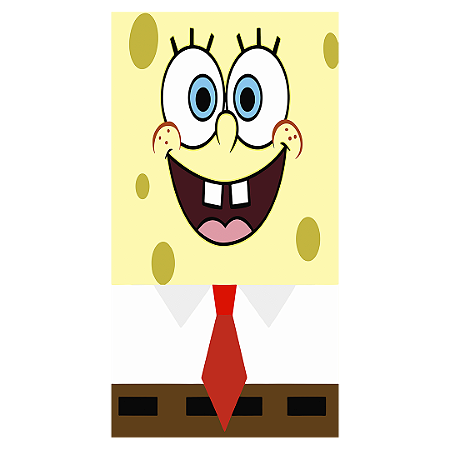 Capa Faixa Lateral Sublimado - Bob Esponja