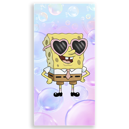 Capa Faixa Lateral Sublimado - Bob Esponja