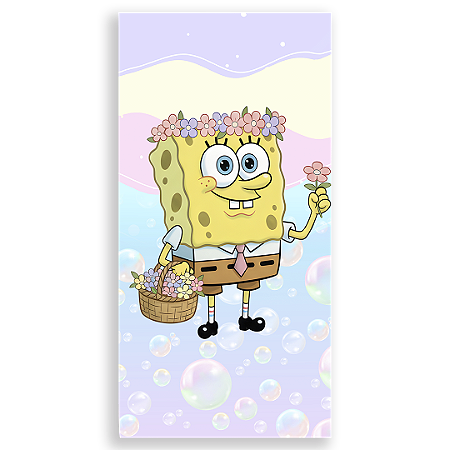Capa Faixa Lateral Sublimado - Bob Esponja