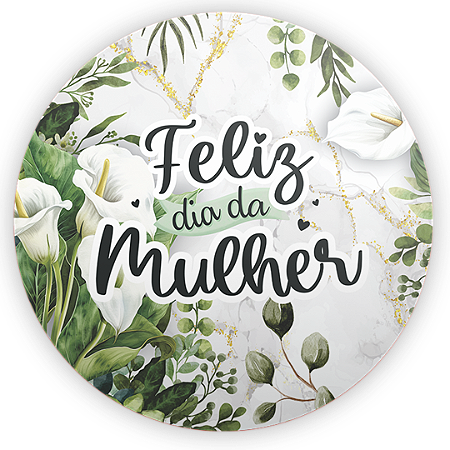 Capa Painel Redondo Sublimado - Dia Da Mulher