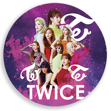 Capa Painel Redondo Sublimado - TWICE