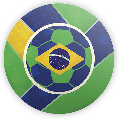 Capa Painel Redondo Sublimado - Copa Do Mundo Brasil