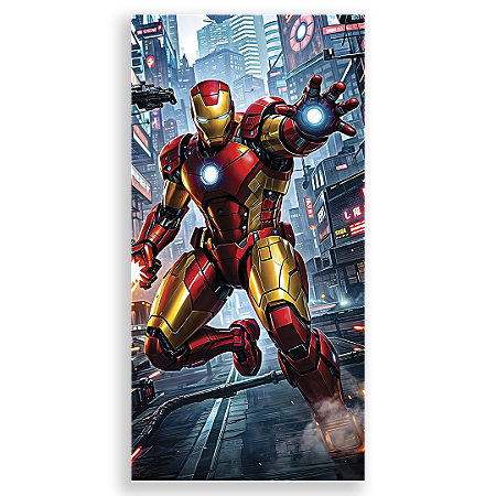 Capa Faixa Lateral Sublimado - Herois Homem De Ferro