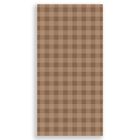 Capa Faixa Lateral Sublimado - Fundo Xadrez Marrom