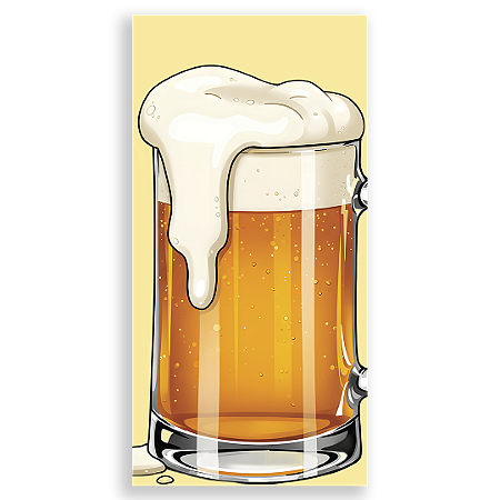 Capa Faixa Lateral Sublimado - Fundo Cerveja