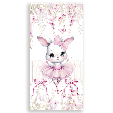 Capa Faixa Lateral Sublimado - Coelho Bailarina