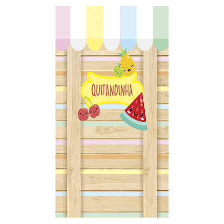 Capa Faixa Lateral Sublimado - Frutas Cute